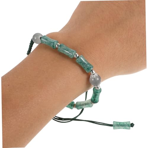 KOMBIUDA Verstellbares Geflochtenes Beaded Stretch Armband mit Kristallsteinen Handgefertigtes Chinesisches Glücksarmband Komfortabel Langlebig Modernes Design für Damen und Herren von KOMBIUDA