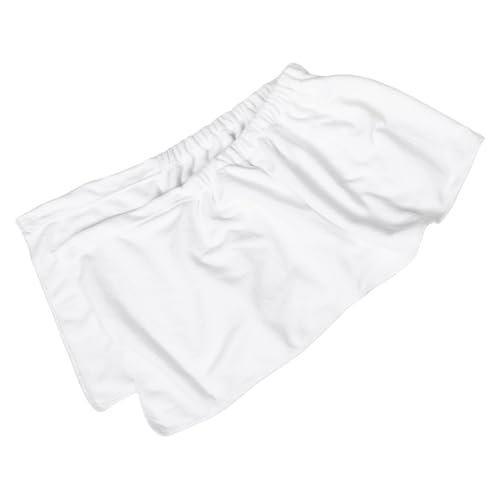 KOMBIUDA Verstellbares Herren badetuch aus Weichem Fleece mit Druckknöpfen Schnelltrocknend und Saugfähig Vielseitig für Dusche Sauna Pool und Strand Atmungsaktives Weißes Duschtuch von KOMBIUDA