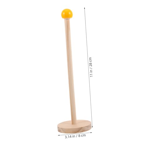 KOMBIUDA Vertikaler Haarband Organizer aus Holz mit Kugel Haargummi Ständer für Mädchen und Frauen Multifunktionaler Haaraccessoires Halter zur Ordentlichen Aufbewahrung von Scrunchies und von KOMBIUDA