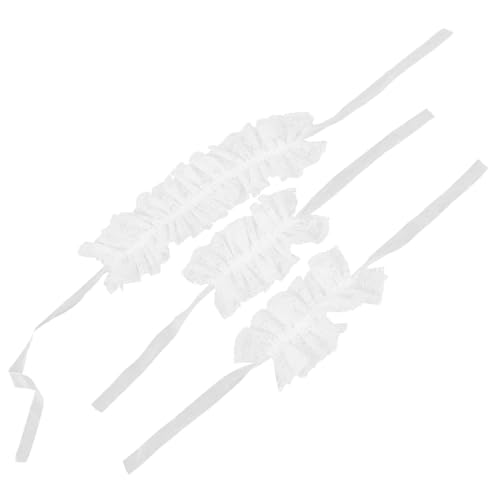 KOMBIUDA Victorian Spitzenkragen und Rüschenmanschetten Lochspitzen-halsband und Abnehmbare Rüschen-handgelenkbänder Weiches Material für Halloween Kostüm und Vintage Cosplay Zubehör von KOMBIUDA