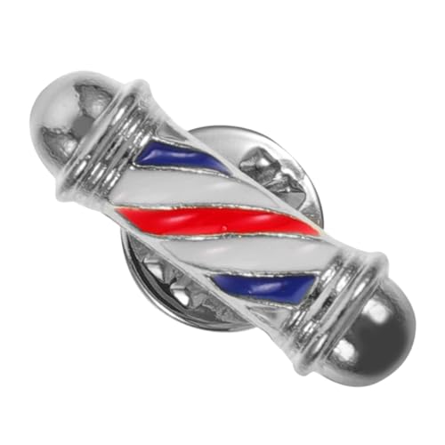 KOMBIUDA Vintage Barber Lapel Pin aus Legierung Stilvolle Friseur Brosche mit Einzigartigem Barber Design Professionelle Erkennungsnadel für Damen und Herren Modisches Statement von KOMBIUDA