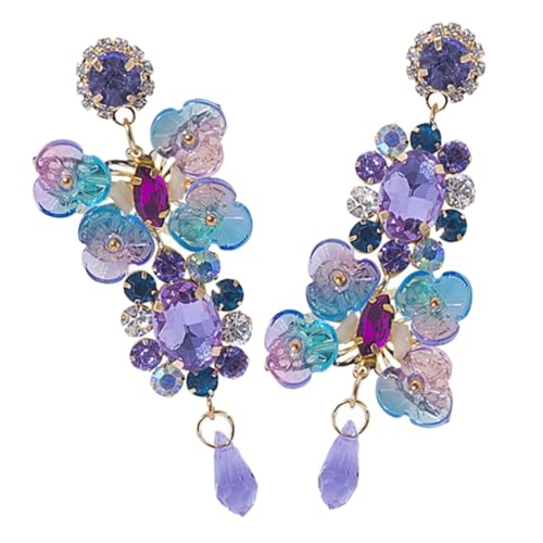 KOMBIUDA Vintage Blumen Ohrstecker Damen Asymmetrische Bunte Statement Ohrringe Leicht Modisch Schmuck für Hochzeit Party Alltag KOMBIUDA Vintage Blumen Ohrstecker Damen Asymmetrische Bunte Statement Ohrringe Leicht Modisch Schmuck für Hochzeit Party Alltag von KOMBIUDA
