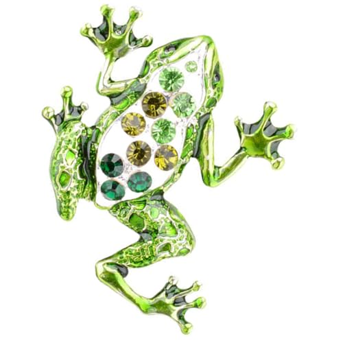 KOMBIUDA Vintage Bunte Frosch Brosche Anstecknadel für Kleidung Damen Kreative Tierbrosche als Modisches Accessoire für Pullover Jacken Schals und Taschen als von KOMBIUDA