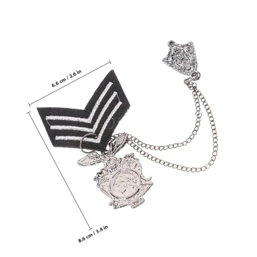 KOMBIUDA Vintage Herren Brosche aus Robustem Ästhetischer Ansteckpin für Kleidung Vielseitiges Accessoire im Britischen Stil für Anzüge Mäntel und Schals Langlebiges Schmuckstück von KOMBIUDA