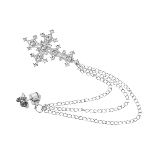 KOMBIUDA Vintage Kreuzbrosche mit Strasssteinen Metall-punkstil Anstecknadel für Pullover Mantel und Cardigan Stylische Kleidung Brosche für Damen Vielseitig als Schal Reversnadel Geeignet von KOMBIUDA