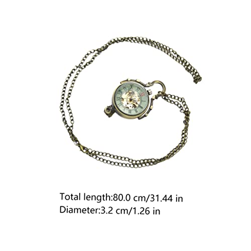 KOMBIUDA Vintage Mechanische Taschenuhr Kugelanhänger aus Legierung Hohlkugelförmige Halskette mit Langem Robustem Band Dekorative Uhr für Damen und Herren Rostfrei und Langlebig KOMBIUDA Vintage Mechanische Taschenuhr Kugelanhänger aus Legierung Hohlkugelförmige Halskette mit Langem Robustem Band Dekorative Uhr für Damen und Herren Rostfrei und Langlebig von KOMBIUDA