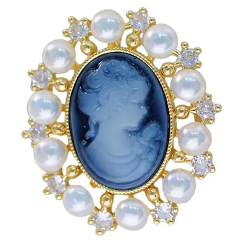 KOMBIUDA Vintage Perlenbrosche Damen Elegant Mehrzweck Anstecknadel Schmuck Für Kleidung Hüte Taschen Goldfarbene Viktorianische Sicherheitsnadel Für Freunde Und Frauen Für Festliche von KOMBIUDA