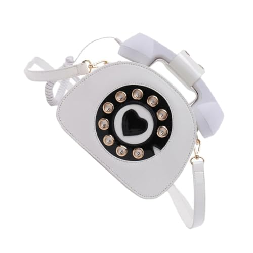 KOMBIUDA Wasserdichte Umhängetasche Telefonform Retro Design Mit Abnehmbarem Gurt Leicht Und Praktisch Für Shopping Und Reisen von KOMBIUDA