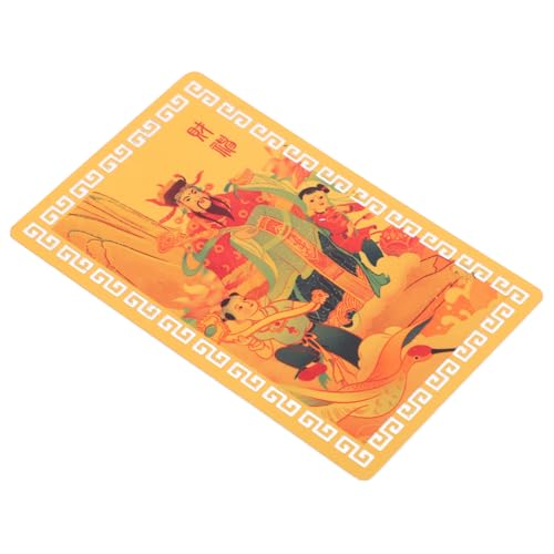 KOMBIUDA Wealth Amulet Card Taisui God of Fortune Luck Protection Chinese Style Portable Auspicious Card for Wallet and von KOMBIUDA
