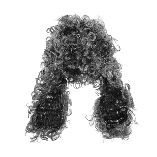 KOMBIUDA Lange Lockige Perücke Für Herren Koloniale Perücke Für Halloween Kostüm Cosplay Perücken Für Themenveranstaltungen Und Theateraufführungen von KOMBIUDA