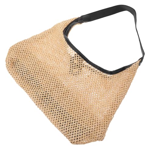 KOMBIUDA Woven Damen Strandtasche mit Großer Kapazität Leichtes Material Vielseitige Schultertasche Modische Handtasche für Urlaub und Alltag von KOMBIUDA