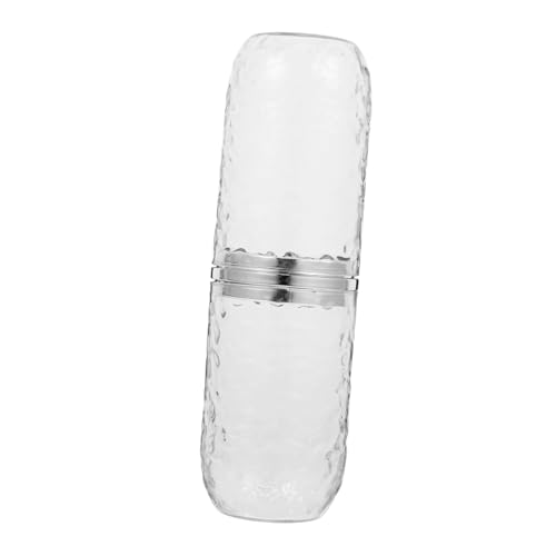 KOMBIUDA Zahnbürstenhalter Mit Deckel Aus Faltbarer Reisezahnbürstenbehälter Platzsparender Zahnbürsten-Organizer Für Unterwegs von KOMBIUDA