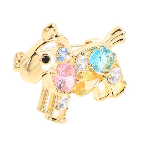 KOMBIUDA Zodiac Pferde-brosche mit Farbigem Glas Leichter Vintage-anstecker Jahr Des Pferdes Vielseitiger Tier-ansteckpin für Mantel Schal Tasche Elegantes Geschenk für Damen von KOMBIUDA