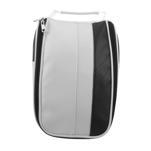 KOMBIUDA wasserdichte Golfschuh-Tasche aus Kunstleder mit Atmungsaktivem Reißverschluss Staubdicht und Kompakt für Herren und Damen Perfekter Sport Reisebegleiter zur Sicheren Aufbewahrung von KOMBIUDA
