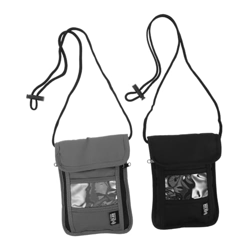 KOMBIUDA wasserdichte Reise-Brusttasche mit RFID-Schutz Multifunktionaler Dokumenten-Organizer für Herren und Damen Kompakter und Leichter Passhalter Praktischer Umhängebeutel für von KOMBIUDA