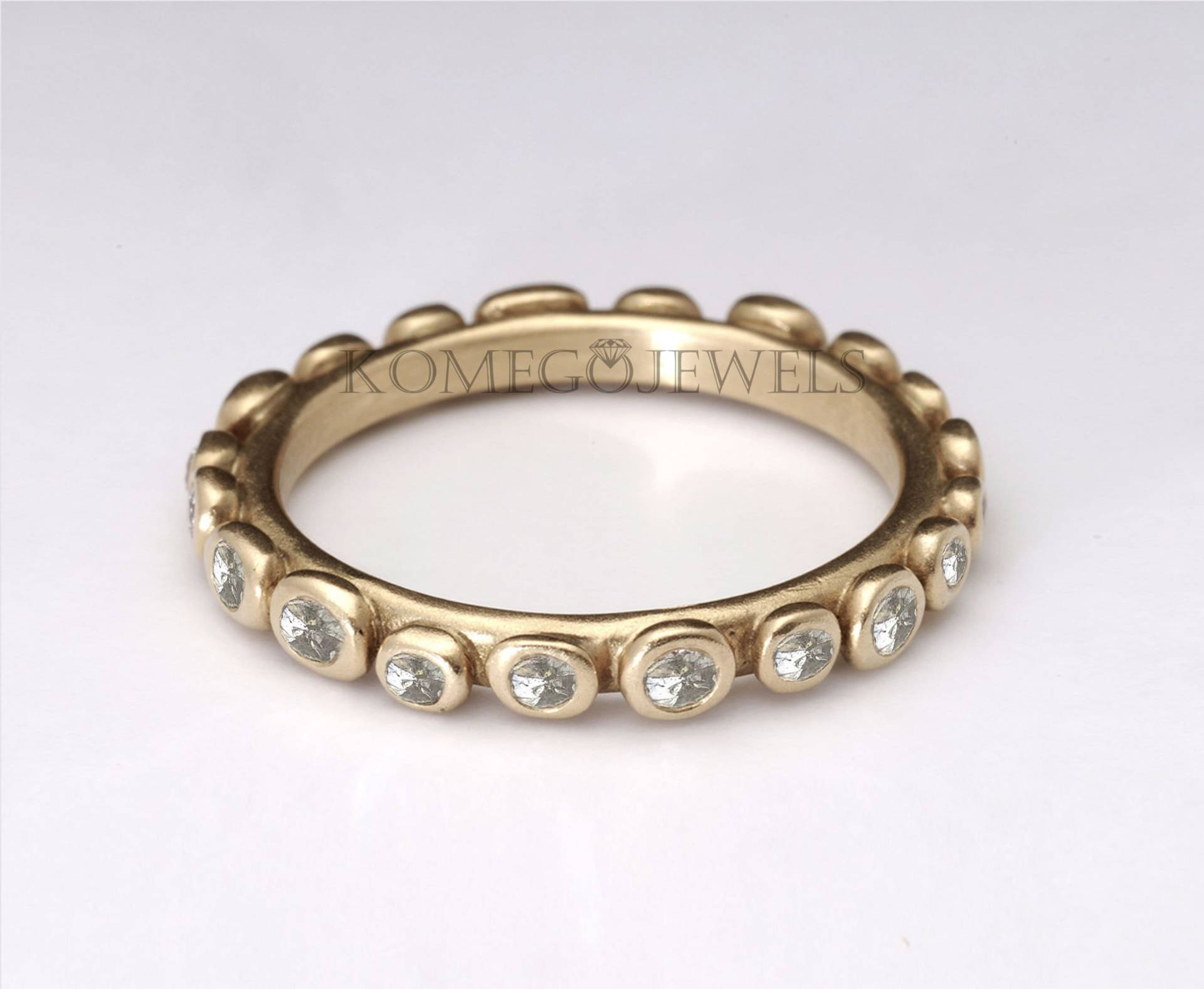 Natürlicher Polki Diamant Bandring Ehering 925 Sterling Silber Vintage Eternity Ring Geschenk Für Sie Verlobungsring von KOMEGOJewels