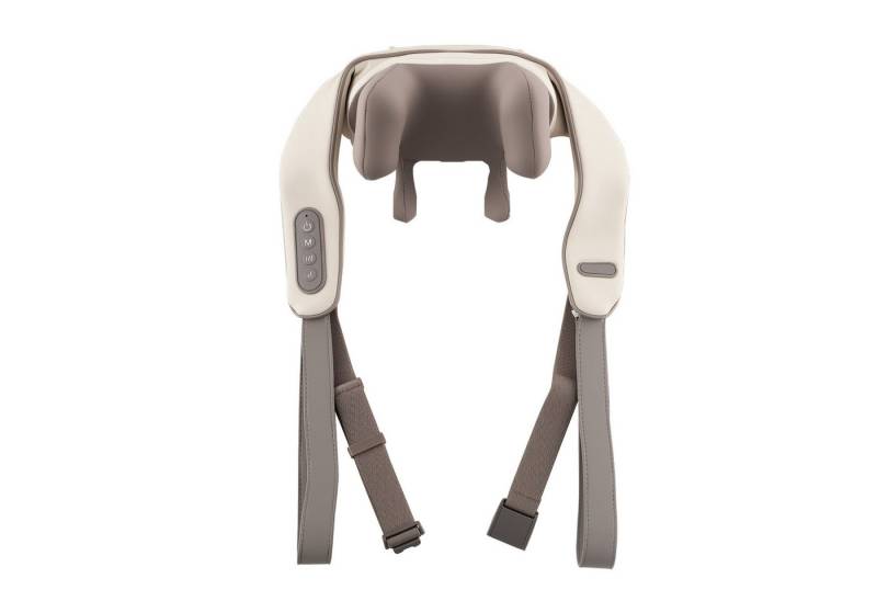 KOMFOTTEU Nacken-Massagegerät, 4D Shiatsu Massagegerät mit 2 Heizstufen & einstellbarer Intensität von KOMFOTTEU