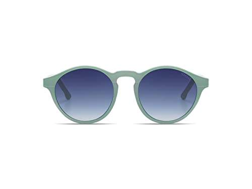 KOMONO Devon Limelight Unisex Runde Bio-Nylon-Sonnenbrille für Damen und Herren mit UV-Schutz und kratzfesten Gläsern von KOMONO