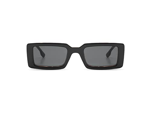 KOMONO Malick Black Tortoise Unisex Rechteckige Tritan-Sonnenbrille für Damen und Herren mit UV-Schutz und kratzfesten Gläsern von KOMONO