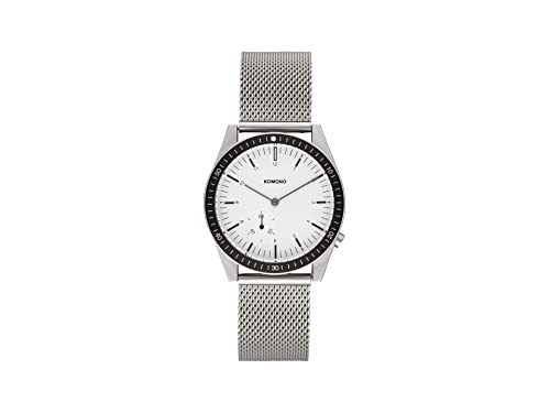 KOMONO Ray Legacy Mesh Silver Japanische Analoge Quarzuhr für Herren mit Edelstahlband von KOMONO