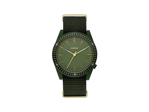 KOMONO Ray Shade NATO Herren Quarzuhr in Grün mit recyceltem Gurtband von KOMONO