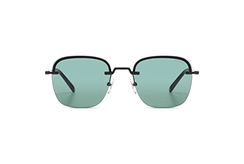 KOMONO Silas Poison Unisex Oval Sonnenbrille aus Edelstahl für Damen und Herren mit UV-Schutz und kratzfesten Gläsern von KOMONO