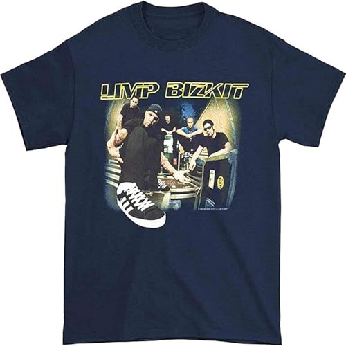 Ernest Polly Limp Bizkit T Shirt Vintage en Coton à Manches Courtes for Men Bleu Marine Black L Ernest Polly Limp Bizkit T Shirt Vintage en Coton à Manches Courtes for Men Bleu Marine Black L von KOMYLA