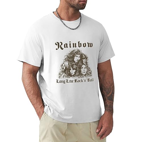 Men's Rainbow Long Live Rock'n'Roll'78 Ritchie Blackmore Brown T-Shirt White 3XL Men's Rainbow Long Live Rock'n'Roll'78 Ritchie Blackmore Brown T-Shirt White 3XL von KOMYLA