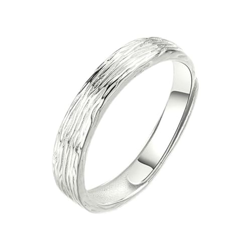 KONFEN Herren Ring Öffnung Verstellbarer mit Streifenmuster, Wikinger Offene Retro Punk Hip Hop Gothic Schmuck Unisex Vintage, Party Geburtstag/Weihnachten Geschenk für Männer Jungen Damen von KONFEN