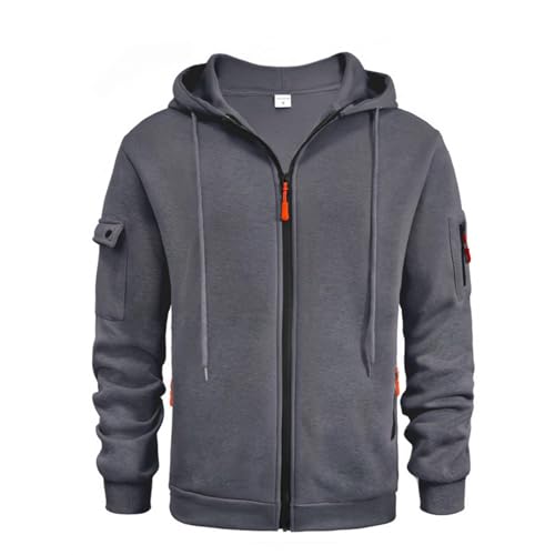 Angebote Des Tages Heute Pullover Herren Rollkragenpullover Sweatshirt 2024 Winter Pullover Herren Warm Langarmshirts Sweaters Bequem Hoodie Freizeit Oberteile Herren Hemd Langarm(#A Dark Gray,L) von KONG JIMFAN