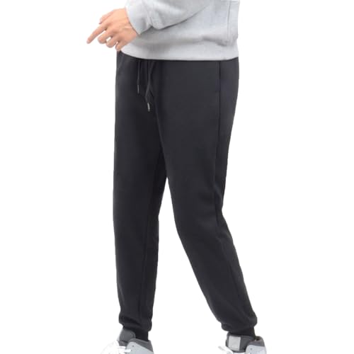 Jogginghose Herren Gefütterte Jogginghose Herren Hosen Hose Chino Herren Baggy Jogginghose Herren Trousers for Men Jogginghose Herren Winter Bodybuilding Hose Breite Jogginghose Herren(#B Black,4XL) von KONG JIMFAN
