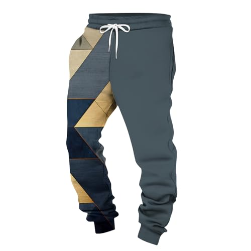 Jogginghose Herren Jogginghose Herren Baumwolle Gym Hose Laufhose Herren Jogginghose Jogginghose Mit Reißverschluss Herren Sportbekleidung Für Herren Hose Herren Chino Yogahose Herren(#F Gray,M) von KONG JIMFAN