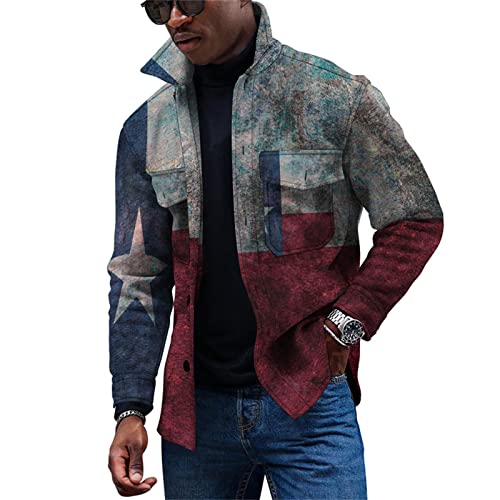 KONG JIMFAN Herren Dünne Jacke Schweißerjacke Bunte Hemden Winterjacke Herren Tops Y2k Zip Up Hoodie Herren Übergangsjacke Designer Jacke Holzfällerhemd Herren Karo Jacke Herren(Hot Pink,XXL) von KONG JIMFAN