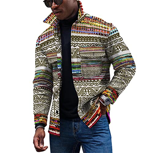 KONG JIMFAN Herren Jacke Daunenjacke Stehkragenhemd Herren Winterjacke Fleecejacke Herren Poloshirt Herren Herren Dünne Jacke Karierte Jacke Herren Hemd Weiß Herren Motorradjacke(Rosa,L) von KONG JIMFAN