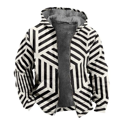 KONG JIMFAN Jacke Herren Running Shirt Herren Herren Langarm Pullcver Winter Jacke Winter Jacke Herrn Jacket Men Jeans Hemden Für Herren Bomberjacke Herren Winter Baseballjacke(Zebra,6XL) von KONG JIMFAN