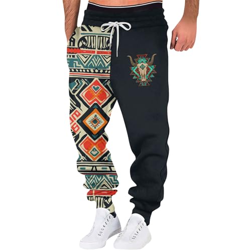 KONG JIMFAN Jogginghose Herren Gefütterte Jogginghose Herren Sport Hose Herren Golfhose Herren Sweatpants Herren Freizeithose Herren Freizeithose Herren Chino Hose Slim Fit Sporthose(#C Black,XXL) von KONG JIMFAN