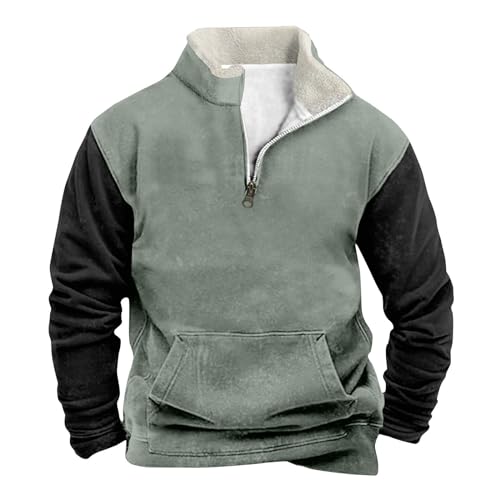 KONG JIMFAN Kapuzenpullover Herren Hoodies Männer Frauen Hoodie Y2k 2023 Sweatjacke Herren Coole Pullover Leichter Pullover Herren Hoodie Herren Kapuzenpulli,(Mint Green,L) von KONG JIMFAN