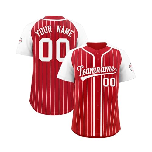 KONG JIMFAN Personalisiertes American Baseball Trikot,Mit Eigenem Namen Nummer & Logo,Teamtrikot Für Erwachsene/Kinder Unisex Personalisierte Trikot Sporttrikot Tshirt Oversize Herren(29) von KONG JIMFAN