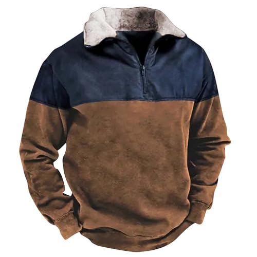 KONG JIMFAN Pullover Herren Mit Kapuze Print Winterpullover Für Herren Warm Sweatjacke Herren Leichter Pullover Herren Pullover Trainingsshirt Herren Langarm Grosse Kapuze Gothic(Navy,XL) von KONG JIMFAN