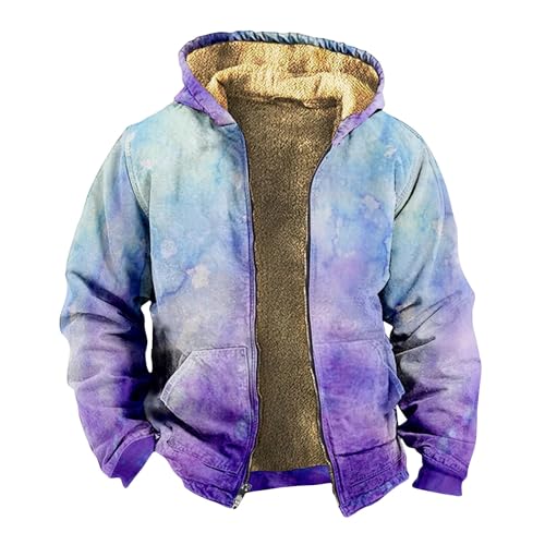KONG JIMFAN Regenjacke Herren Leder Jacke Regenschutz Schwarz Windjacke Graue Strickjacke Herrenjacke Übergangsjacke Drive Jacke Herren Steppjacke Übergangsjacke Herren Jacken Winter(Blue,XL) von KONG JIMFAN