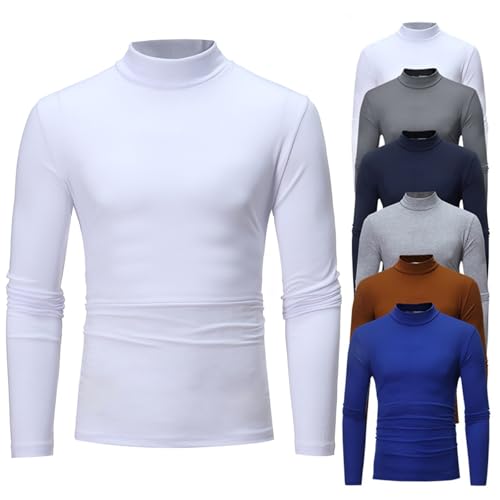 KONG JIMFAN Rollkragenpullover Herren Pullover Herrenpullover Langarm Winter Ski Anzug Männer Unterziehrolli Herren Langarm Weiss Weihnachtspullover Baumwolle Männer Pullover Rollkragen(#01 White,XL) KONG JIMFAN Rollkragenpullover Herren Pullover Herrenpullover Langarm Winter Ski Anzug Männer Unterziehrolli Herren Langarm Weiss Weihnachtspullover Baumwolle Männer Pullover Rollkragen(#01 White,XL) von KONG JIMFAN