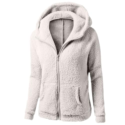 KONG JIMFAN Strickjacken Für Damen Übergangsjacke Regenjacke+Damen+wasserdicht Steppjacke Regenjacke Pullover wasserdichte Regenjacke Damen Polo Pullover Damen Regenjacke Damen(#2 White,XL) von KONG JIMFAN