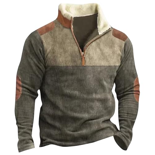 KONG JIMFAN Sweatjacke Herren Geschenk Für Männer Herren Kapuzenpulli, Graphic Drucken Hoodie The Hoodie Einfarbig Pullover Motorrad Pullover Mit Protektoren Langarm Pullover Herren(Army Green,M) von KONG JIMFAN
