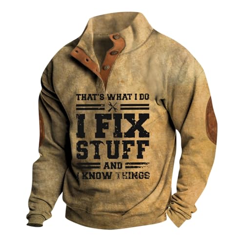KONG JIMFAN Sweatjacke Herren Harajuku Hoodies Bequemer Pullover Kapuzenpulli Sweatshirt Partnerlook Hip-Hop Herren Hoodie Sweatjacke Langarm Farbblock Hoodie Pullover Pullover(3-Khaki,XXL) von KONG JIMFAN