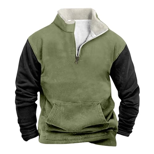 KONG JIMFAN Sweatjacke Herren Mit Kapuze Sweatjacke Herren Hoodie Hoodie Herren Y2k Hoodie Herren Der Pullover Kapuzenpullover Herren Mit Kapuze Leichter Pullover Hoodie(Light Green,L) von KONG JIMFAN