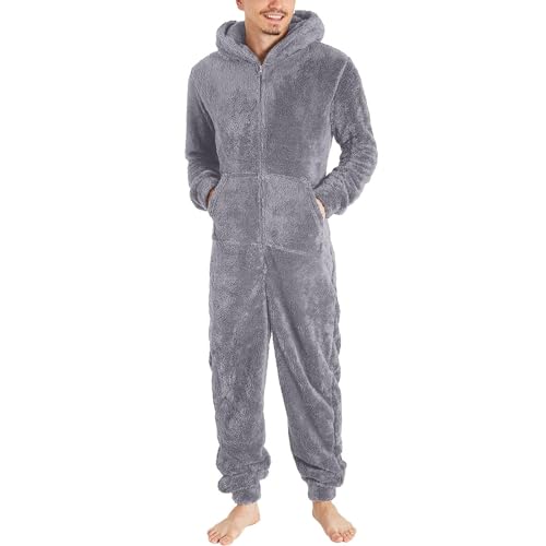 KONG JIMFAN Thermo Unterwäsche Set Strumpfhose Hautfarben Warm Hemden Herren Langarm Laufhose Herren Lang Winter Unterteile Für Herren Funktionsunterwäsche Herren Weiß Tapasimme(2-Dark Gray,L) von KONG JIMFAN