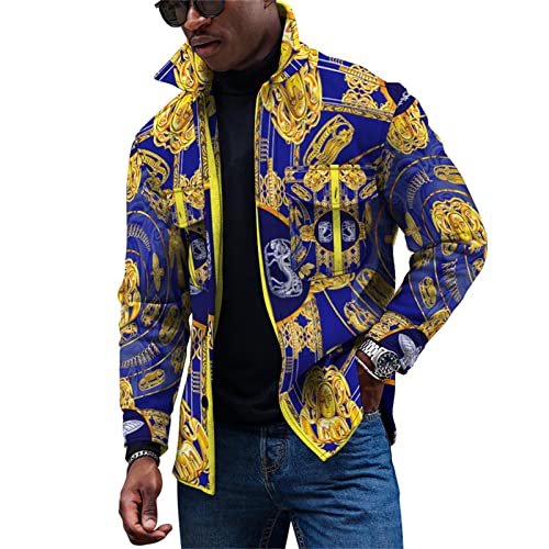 KONG JIMFAN Übergangsjacke Herren Strickjacke Herren Wolle Baumwollhemd Herren Dünne Jacke Sweatjacken Sweatshirt Herren Übergangsjacke Stepp Jacken Herren Polo Hemd Field Jacket Herren(White,XXL) von KONG JIMFAN