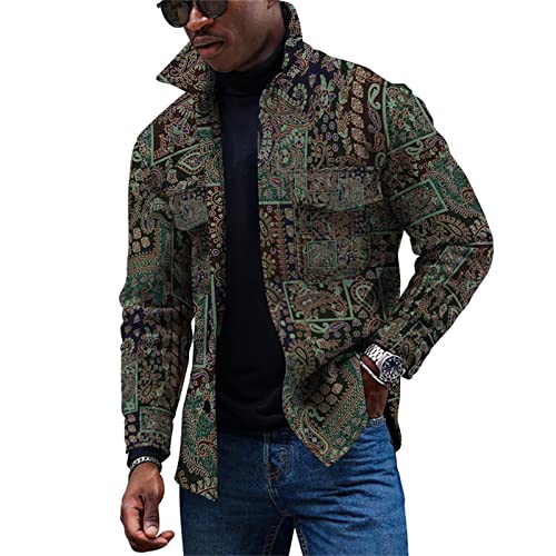 KONG JIMFAN Ünne Jacke Herren Jeansjacke Herren Männer Hemden Winter Jacket Men Kaschmirpullover Regen Jacke. Herren Herren Jacken Leichte Jacke Herren Hemd Bügelfrei Jacken Herren(White,L) von KONG JIMFAN