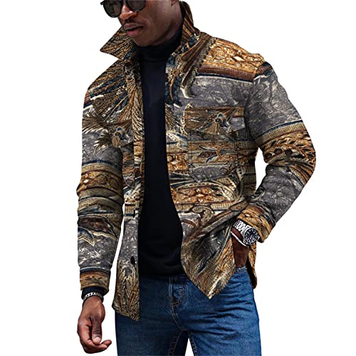 Übergangsjacke Herren Cabanjacke Pulli Über Hemd Herren Dünne Jacke Strickjacke Herren Compression Shirt Winterjacke Herren Segeljacke Herren Herrn Hemden Winter Arbeitsjacke(Light Gray,3XL) von KONG JIMFAN