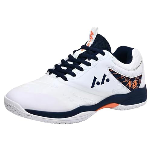 KONJACLY Badminton Tennisschuhe Für Herren Frauen Jugend Hallenplatz Trainingsschuhe Anti-Rutsch Racketball Squash Volleyball Schuhe,Schwarz,37 EU von KONJACLY